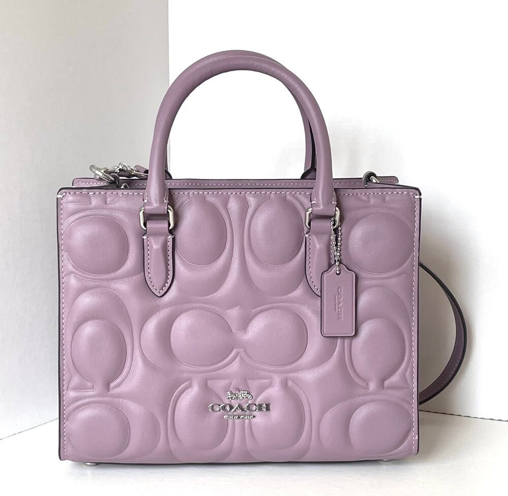 Coach Maggie Small Tote CY670 Jasmine Signature Leather Crossbody
